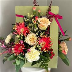 Rosy Glow Flower Card