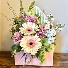 Cotton Cream Flower Card