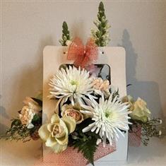 Satin Pearl Flower Card