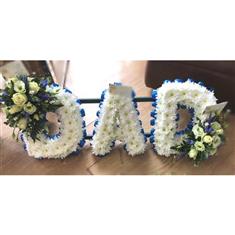 Dad Funeral Flowers Letters