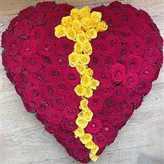 Rose in a Heart Tribute