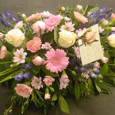 Soft Rose &amp; Delphinium Farewell