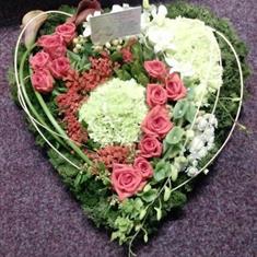 Styled Funeral Heart
