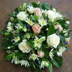Pink &amp; White Rose Posy