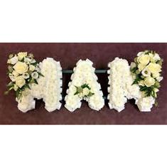 Mam Letter Tribute with Spray