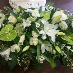 Tropical Funeral Flower Casket Spray
