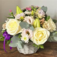 Cream Meadow Basket